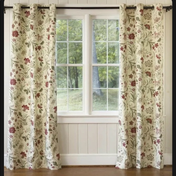 Plow & Hearth Accents 3 Packages Of 8x72 Plow Hearth Jacobean Thermalogic Grommettop Curtain